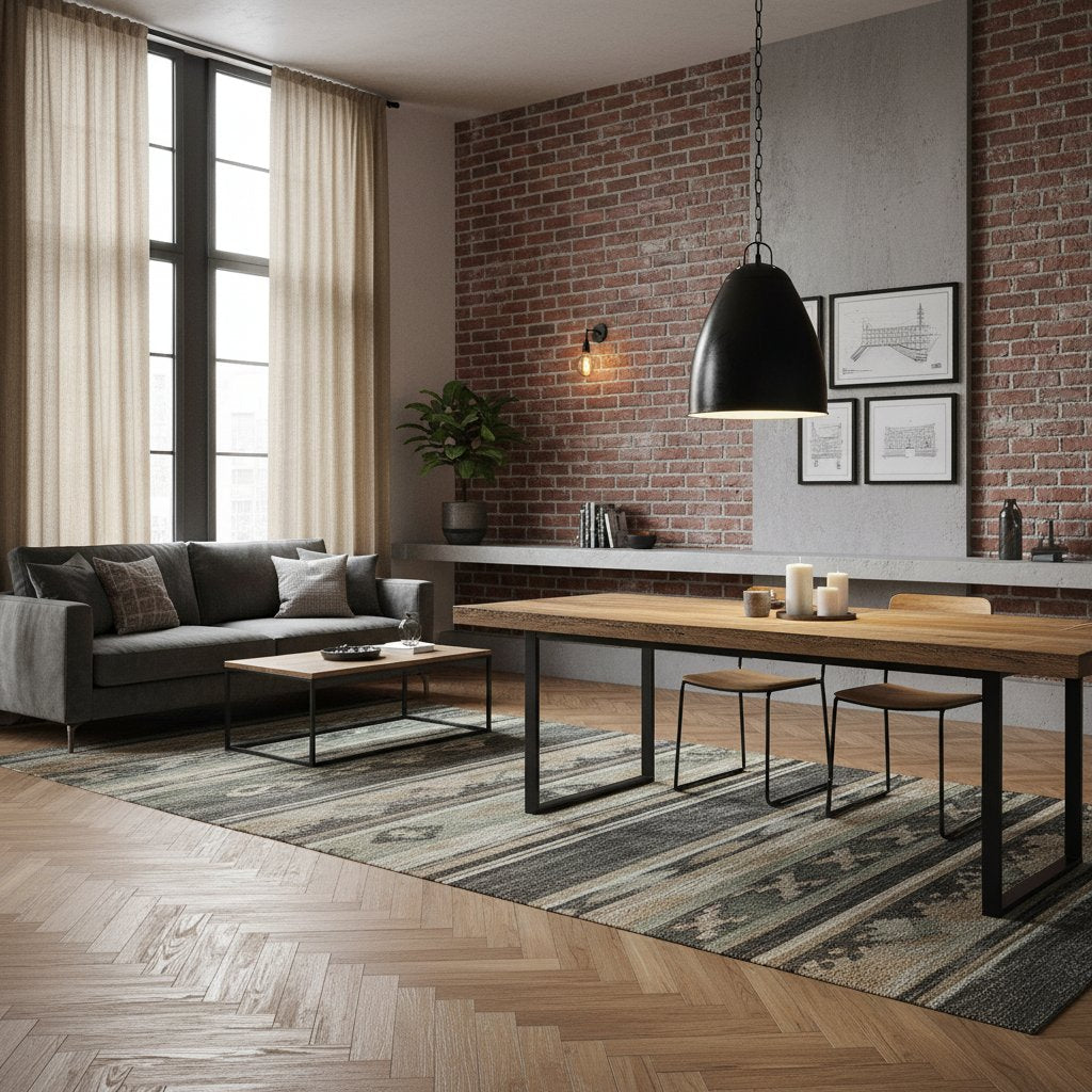 Suspension Industrielle en Fer au Style Loft