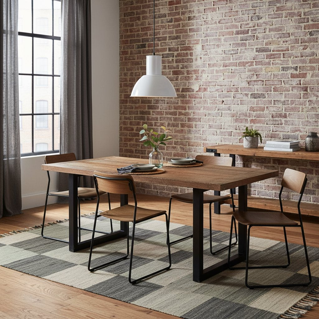 Suspension Luminaire Industriel en Métal Blanc