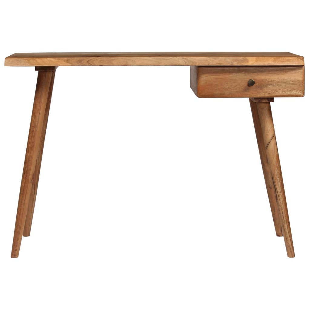 Table À Écrire Bois D'acacia Massif 110 X 50 X 76 Cm-La-Fabrique-Industrielle