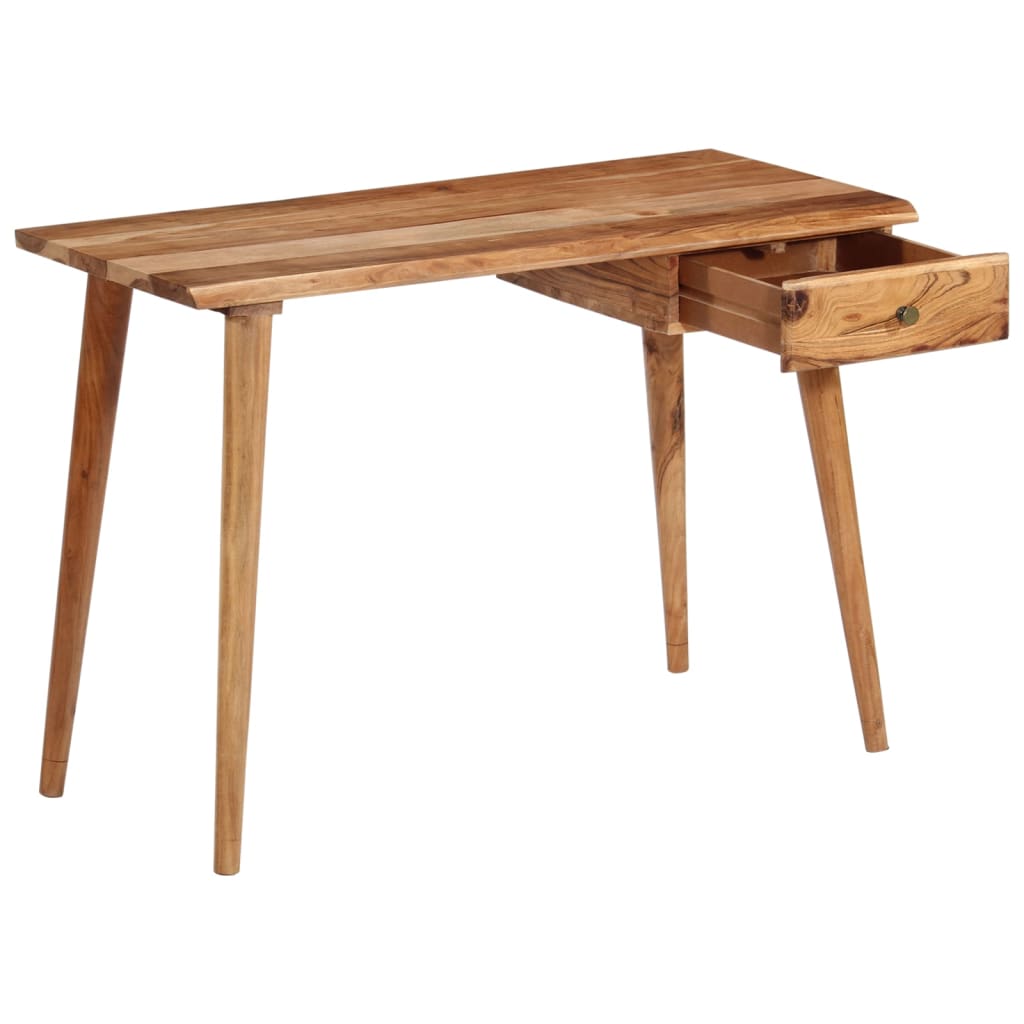 Table À Écrire Bois D'acacia Massif 110 X 50 X 76 Cm-La-Fabrique-Industrielle