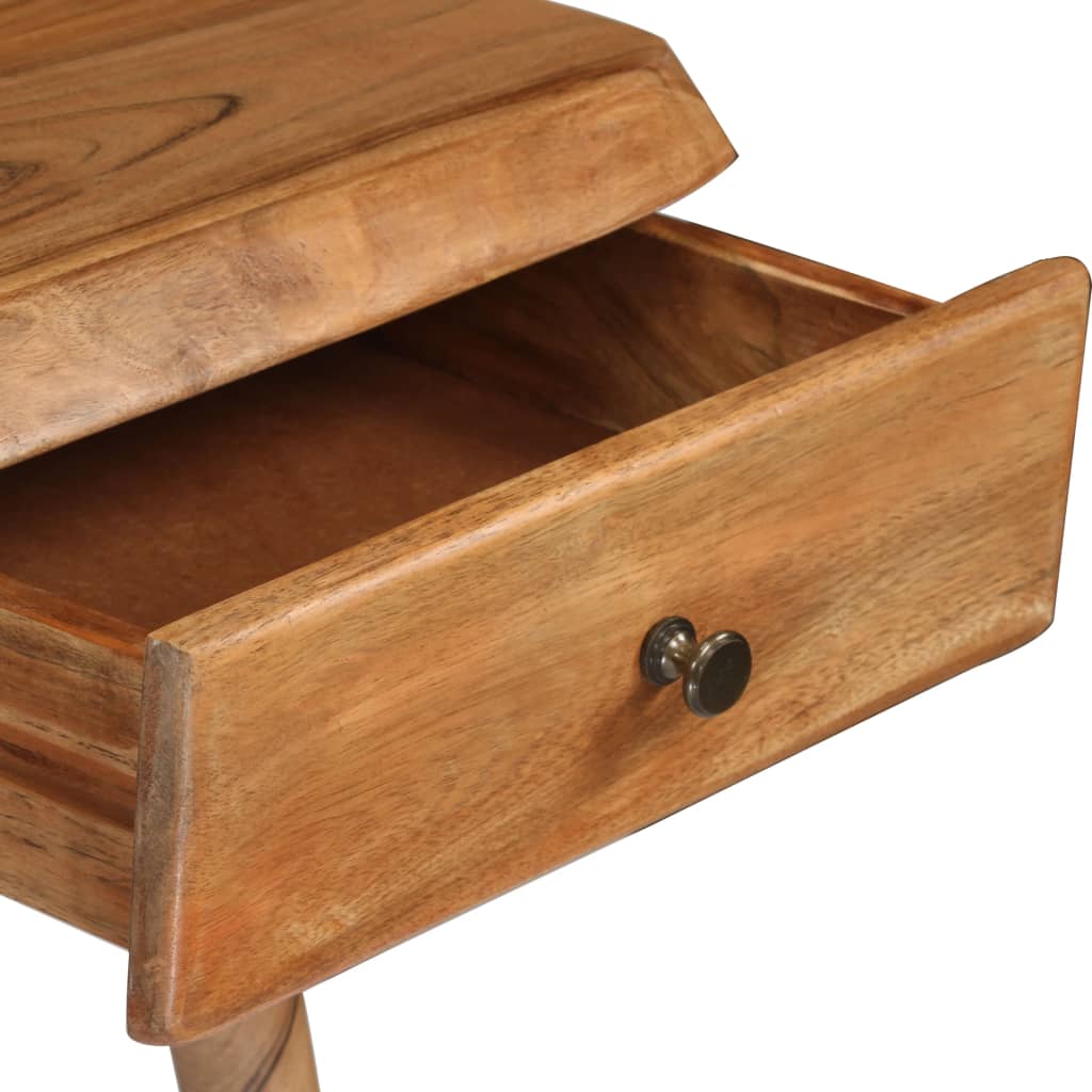 Table À Écrire Bois D'acacia Massif 110 X 50 X 76 Cm-La-Fabrique-Industrielle
