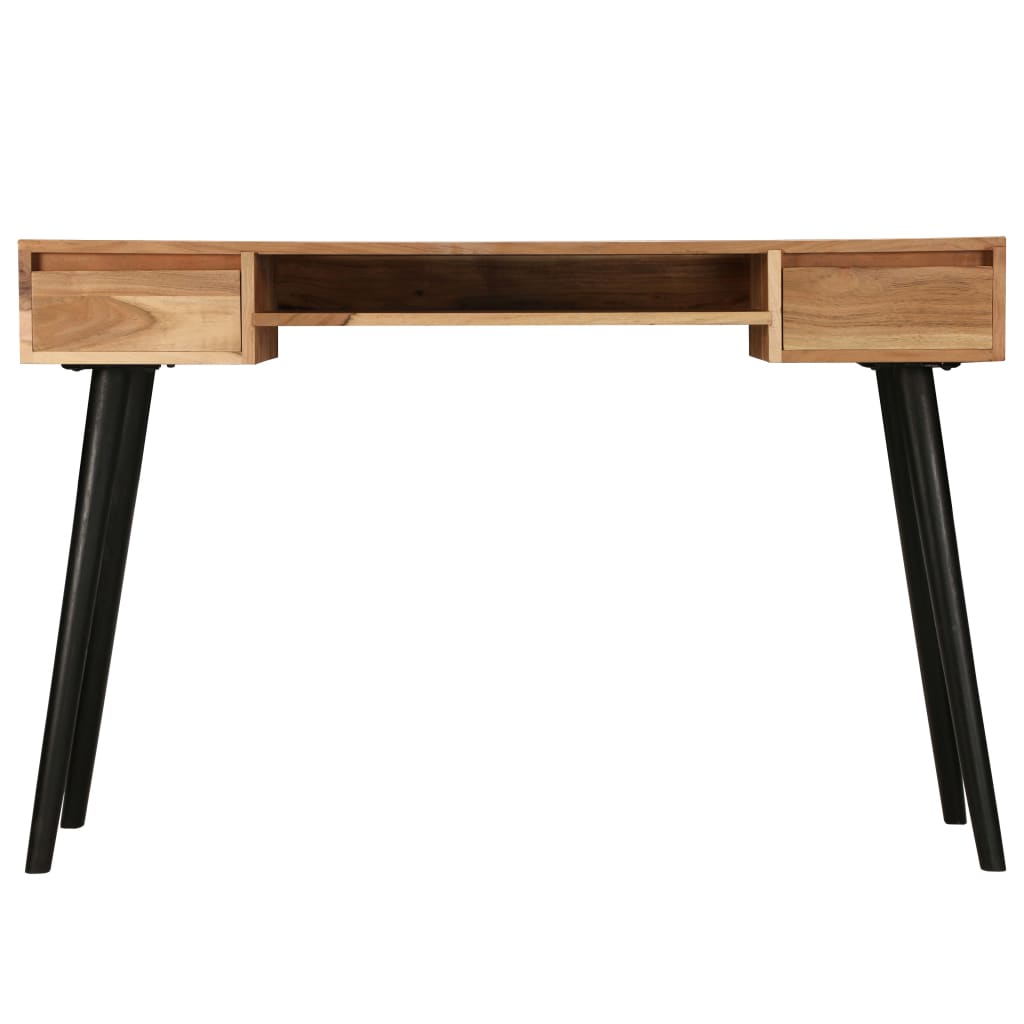 Table À Écrire Bois D'acacia Massif 118 X 45 X 76 Cm-La-Fabrique-Industrielle