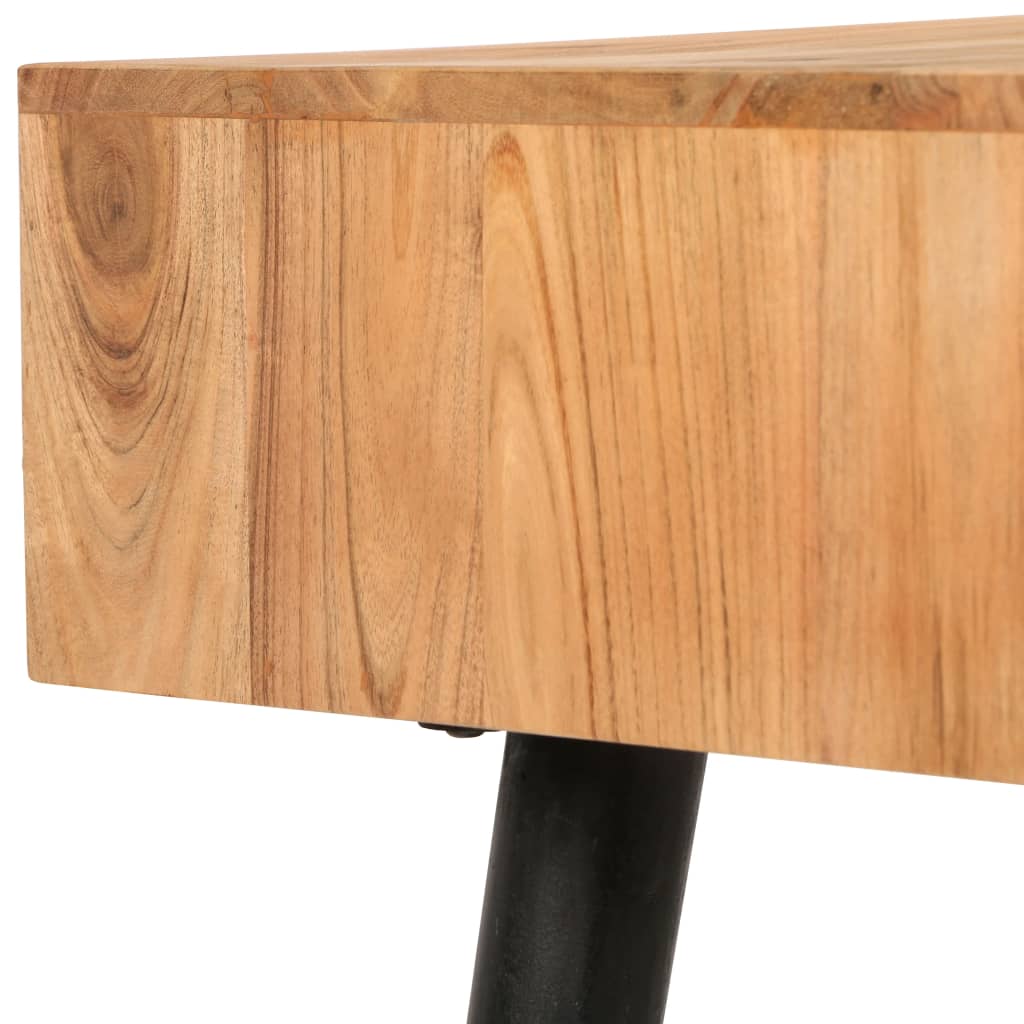 Table À Écrire Bois D'acacia Massif 118 X 45 X 76 Cm-La-Fabrique-Industrielle