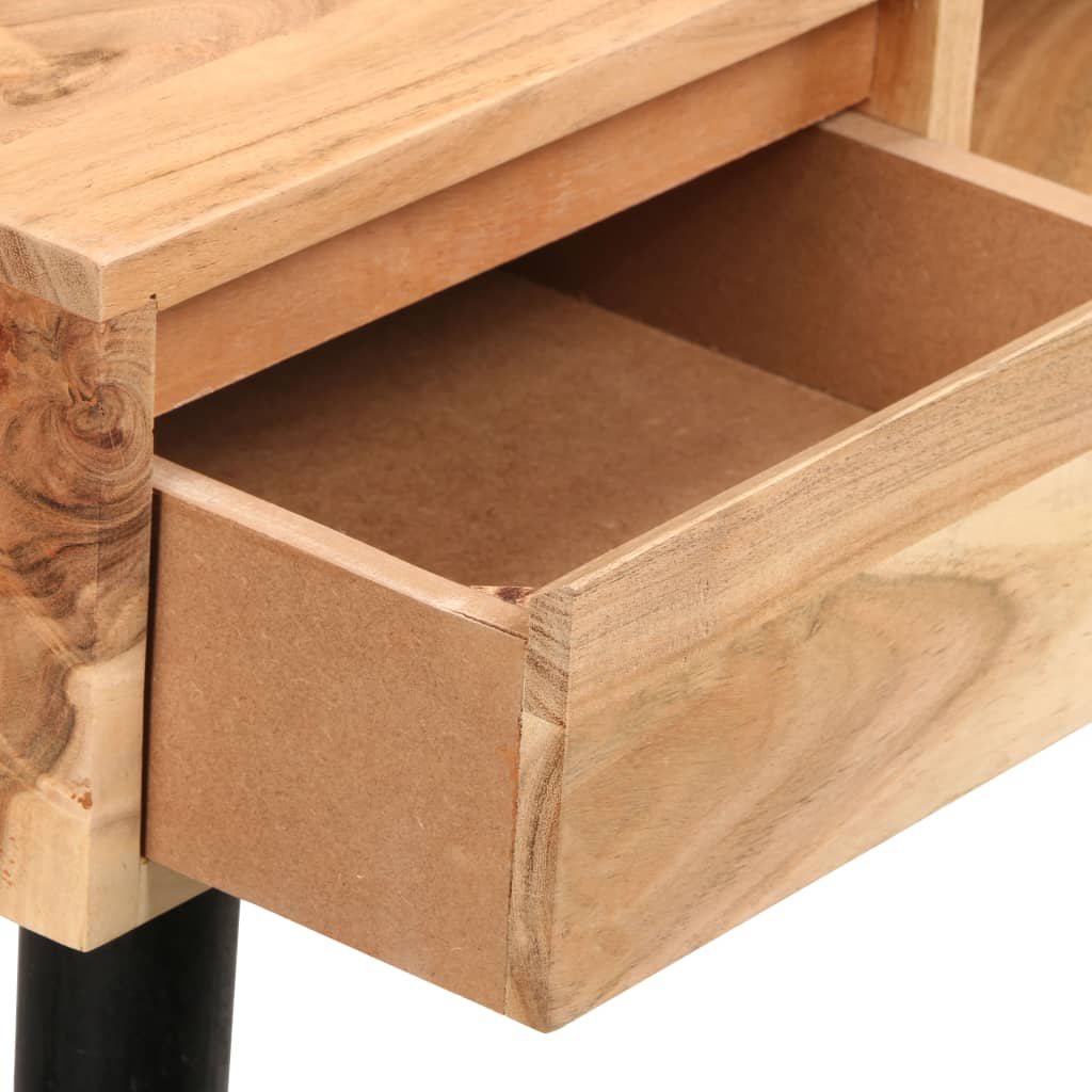 Table À Écrire Bois D'acacia Massif 118 X 45 X 76 Cm-La-Fabrique-Industrielle