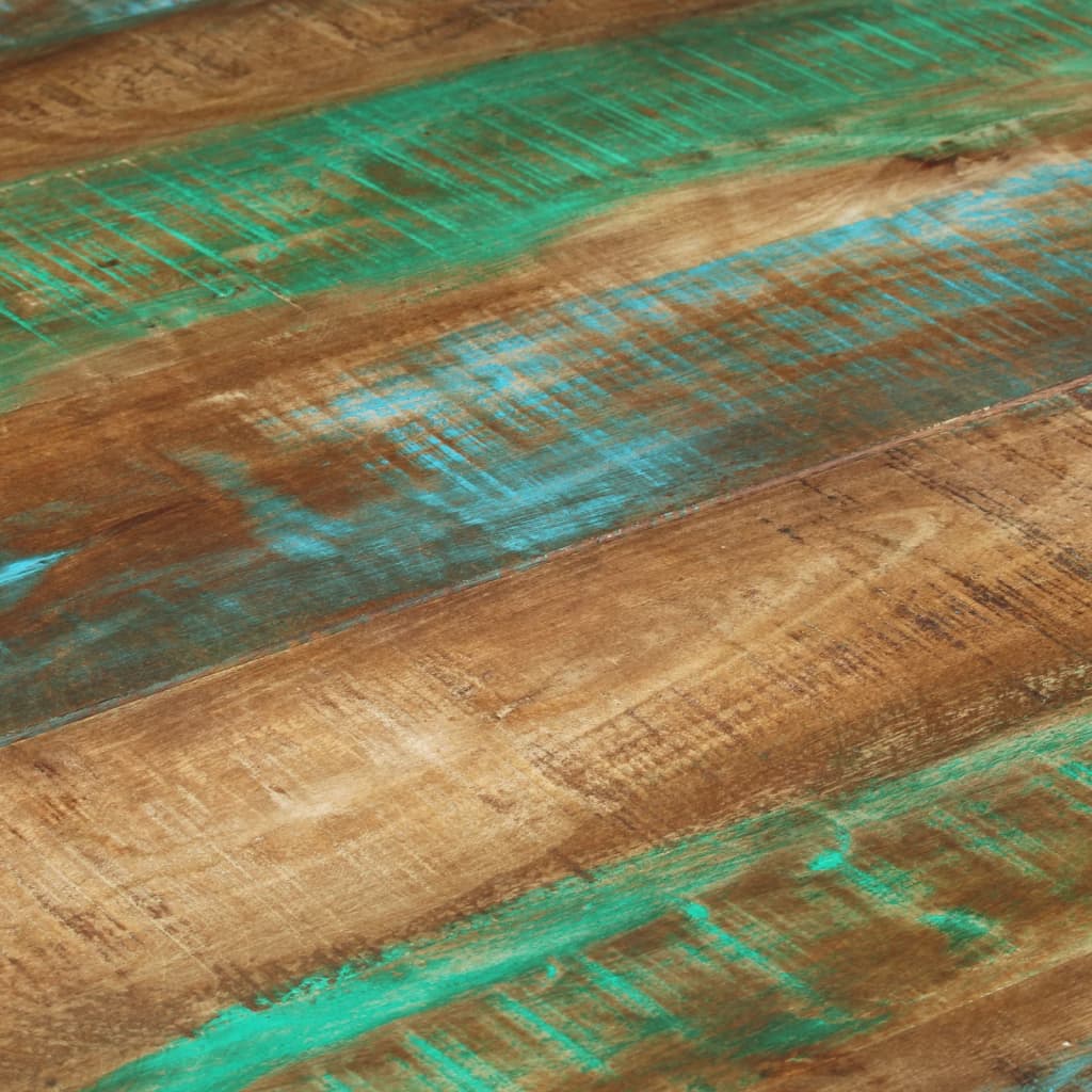 Table À Manger en Bois Massif et Pied Métal-La-Fabrique-Industrielle