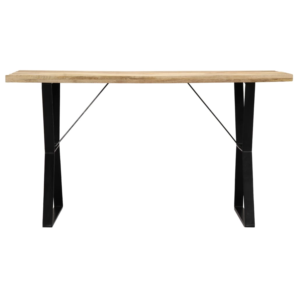 Table À Manger en Bois de Manguier et Métal-La-Fabrique-Industrielle