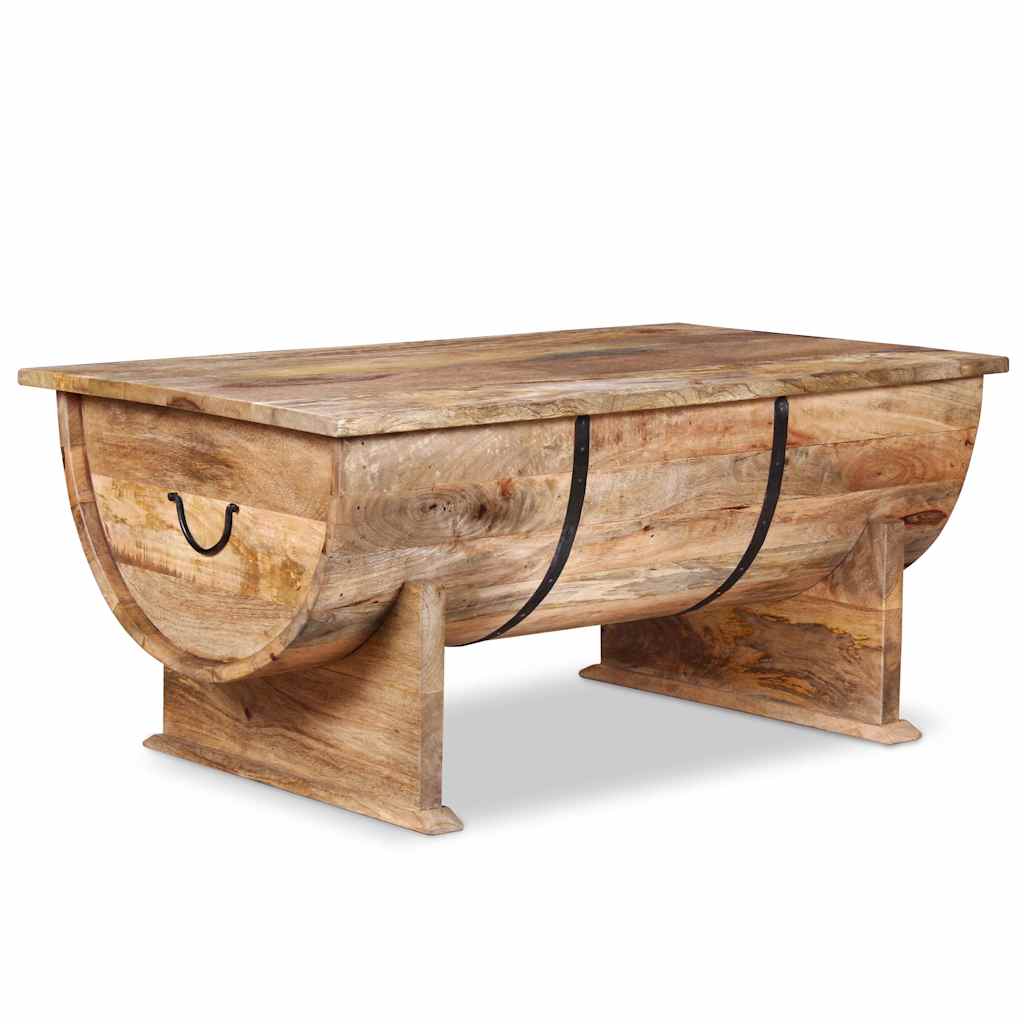 Table Basse Authentique en Bois de Manguier Massif-La-Fabrique-Industrielle