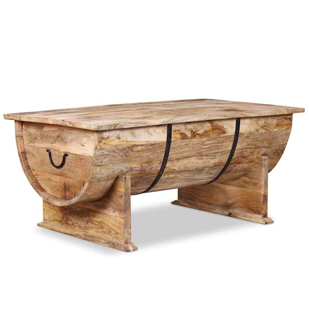 Table Basse Authentique en Bois de Manguier Massif-La-Fabrique-Industrielle