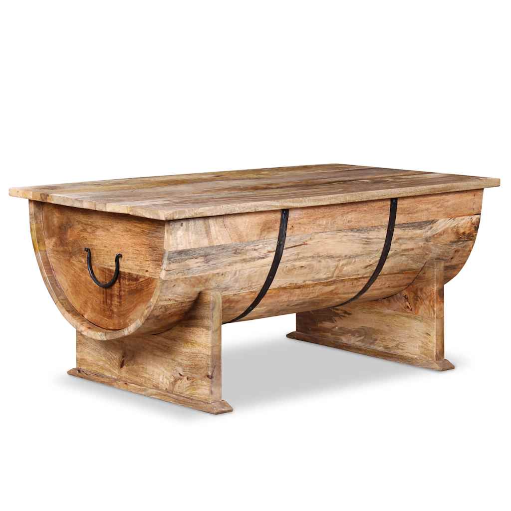 Table Basse Authentique en Bois de Manguier Massif-La-Fabrique-Industrielle