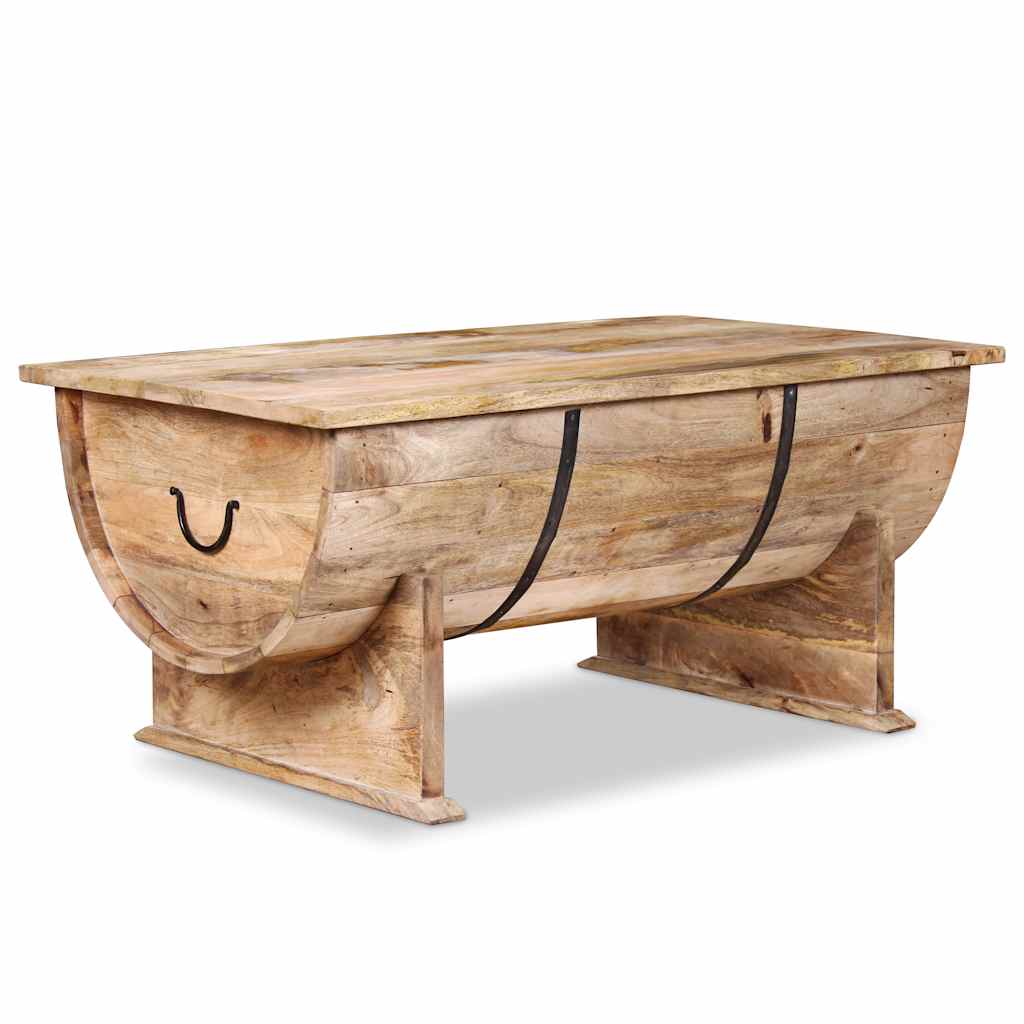 Table Basse Authentique en Bois de Manguier Massif-La-Fabrique-Industrielle