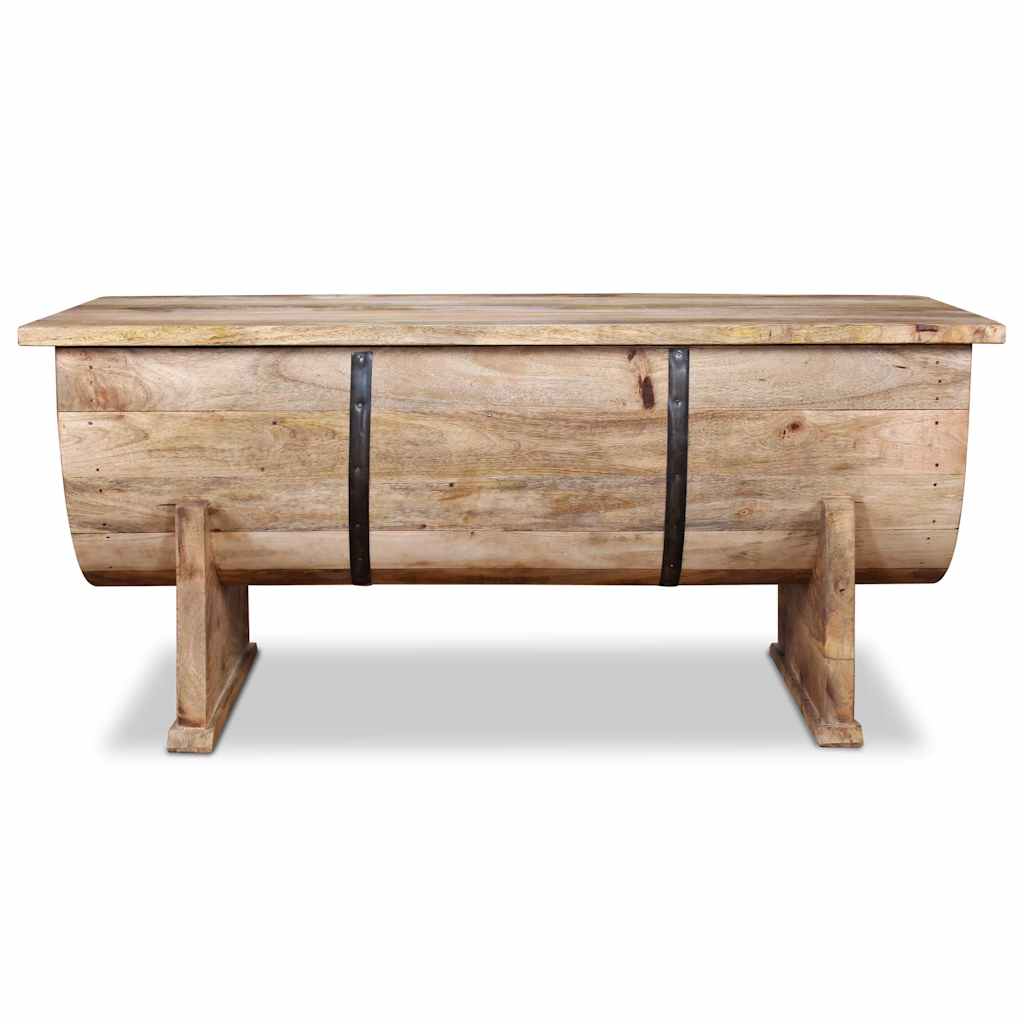Table Basse Authentique en Bois de Manguier Massif-La-Fabrique-Industrielle