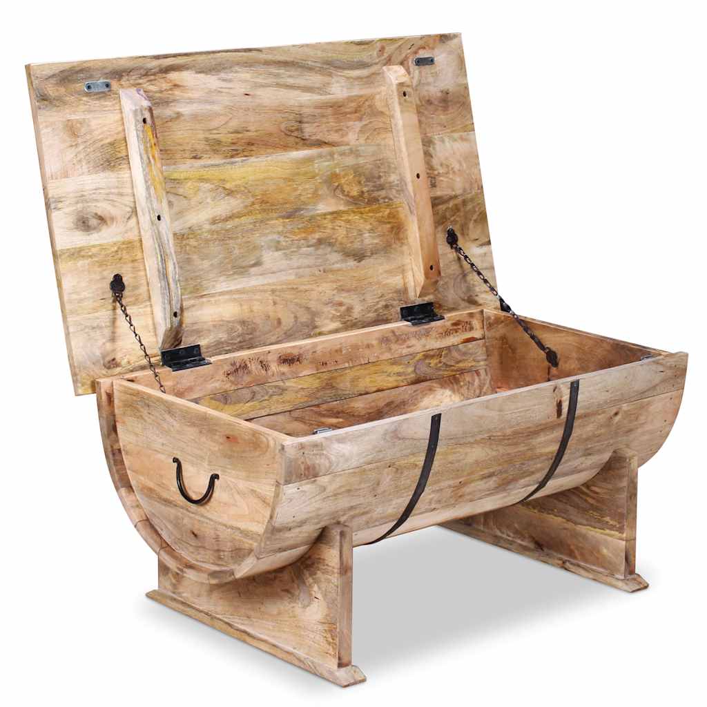 Table Basse Authentique en Bois de Manguier Massif-La-Fabrique-Industrielle