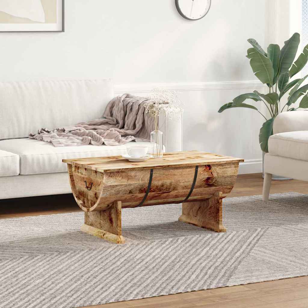 Table Basse Authentique en Bois de Manguier Massif-La-Fabrique-Industrielle