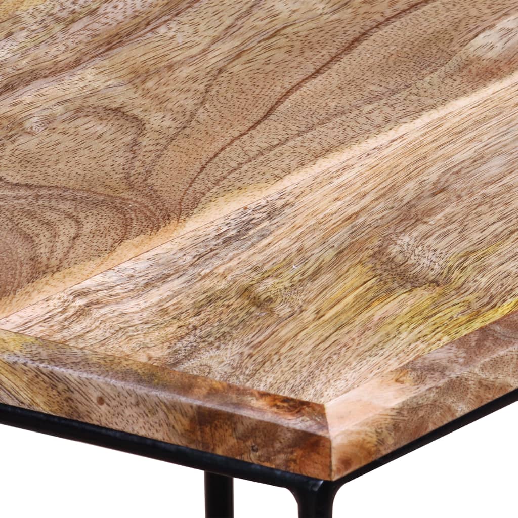 Table Basse Authentique en Manguier et Métal-La-Fabrique-Industrielle