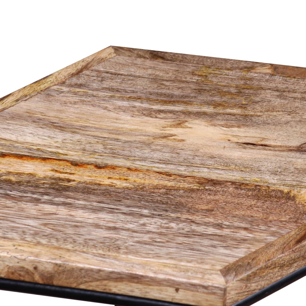 Table Basse Authentique en Manguier et Métal-La-Fabrique-Industrielle