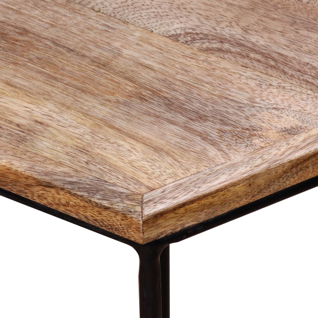 Table Basse Authentique en Manguier et Métal-La-Fabrique-Industrielle
