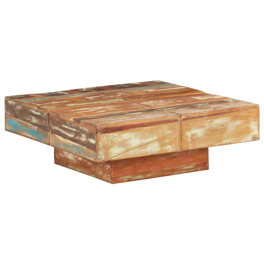 Table Basse Carrée en Bois Massif de Manguier-bois de récupération massif-1-80 x 80 x 28 cm-La-Fabrique-Industrielle