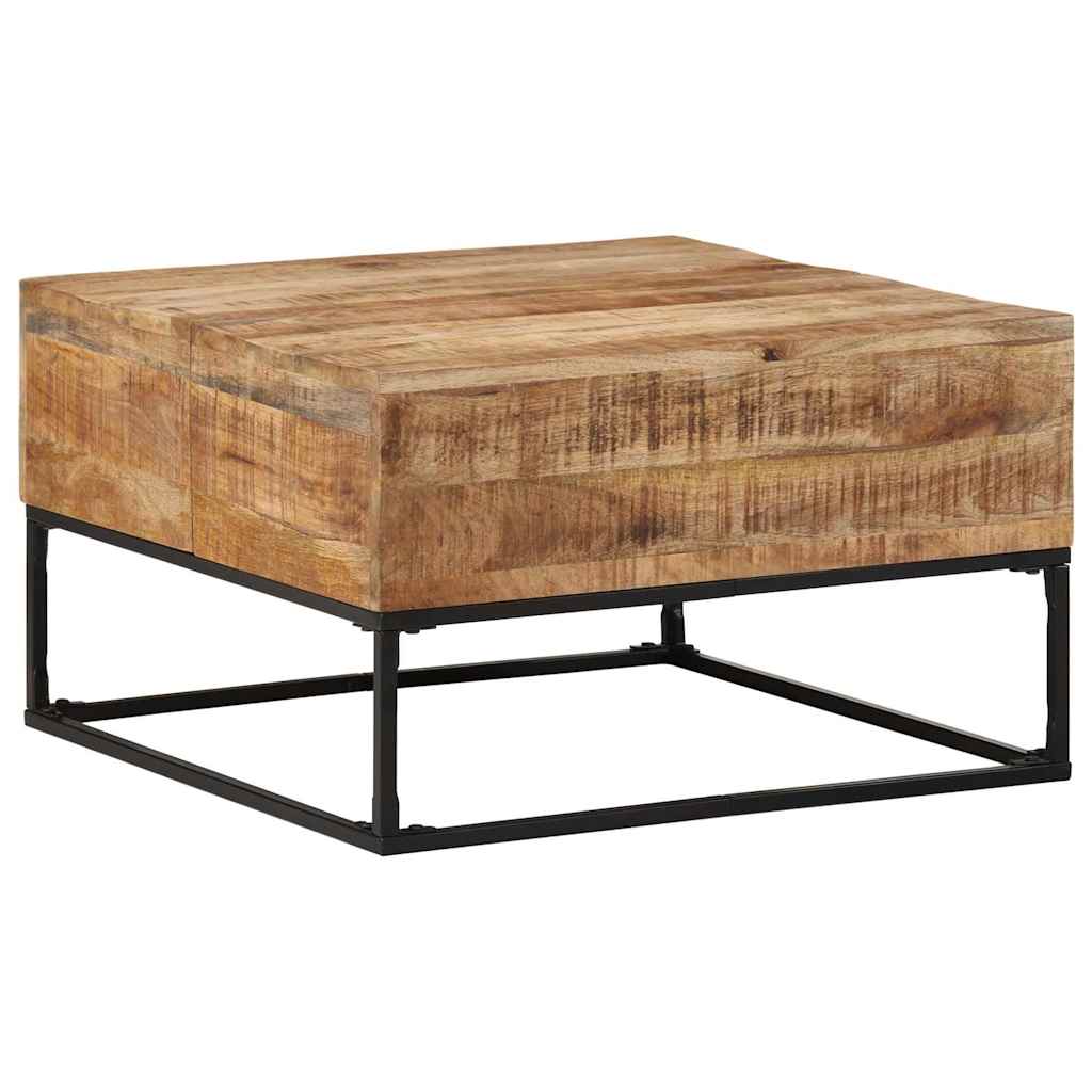 Table Basse Carrée en Bois Massif de Manguier-La-Fabrique-Industrielle