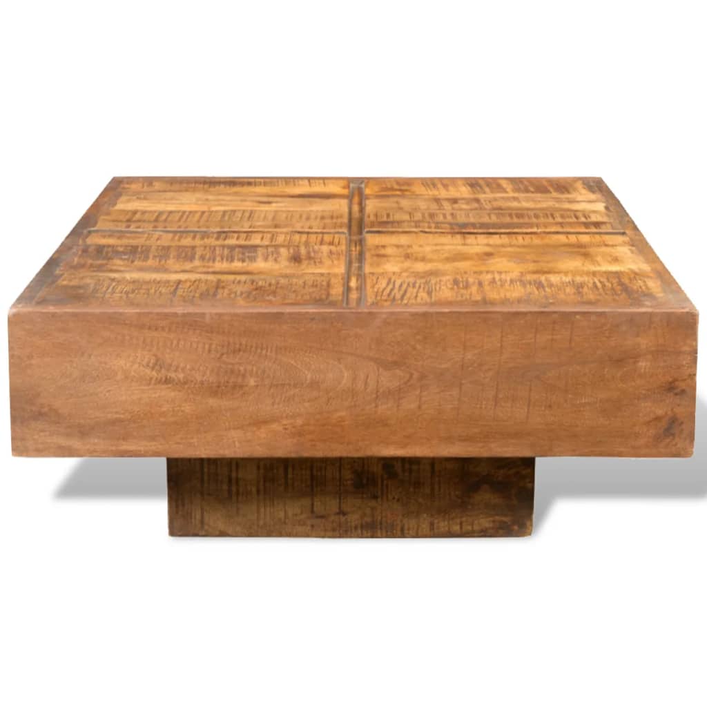 Table Basse Carrée en Bois Massif de Manguier-La-Fabrique-Industrielle