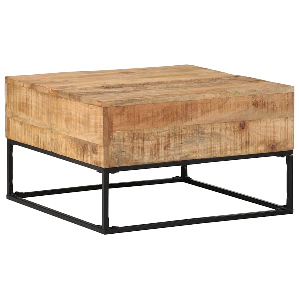 Table Basse Carrée en Bois Massif de Manguier-La-Fabrique-Industrielle