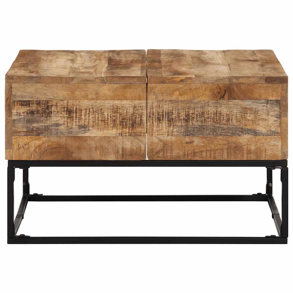 Table Basse Carrée en Bois Massif de Manguier-La-Fabrique-Industrielle