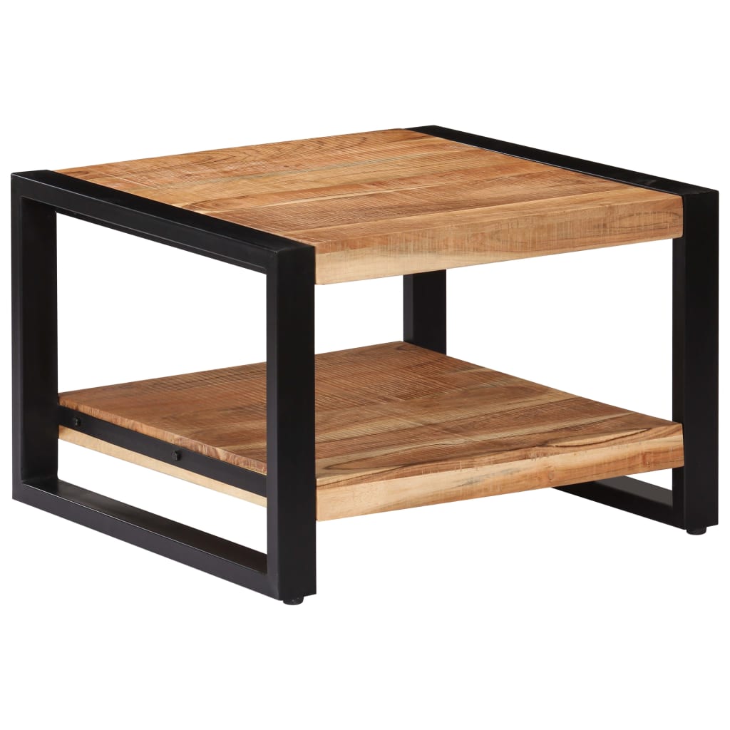Table Basse Carrée en Bois d'Acacia Massif-La-Fabrique-Industrielle