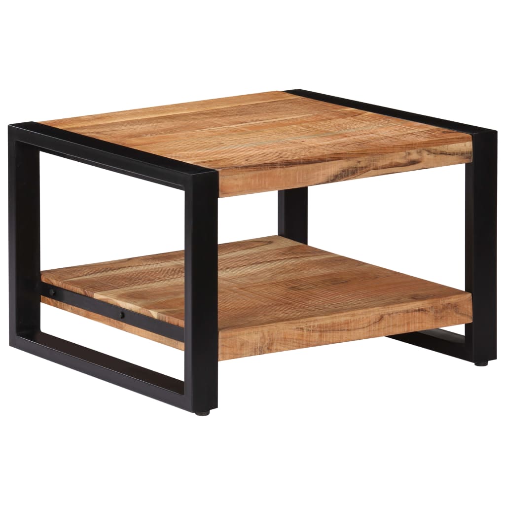 Table Basse Carrée en Bois d'Acacia Massif-La-Fabrique-Industrielle