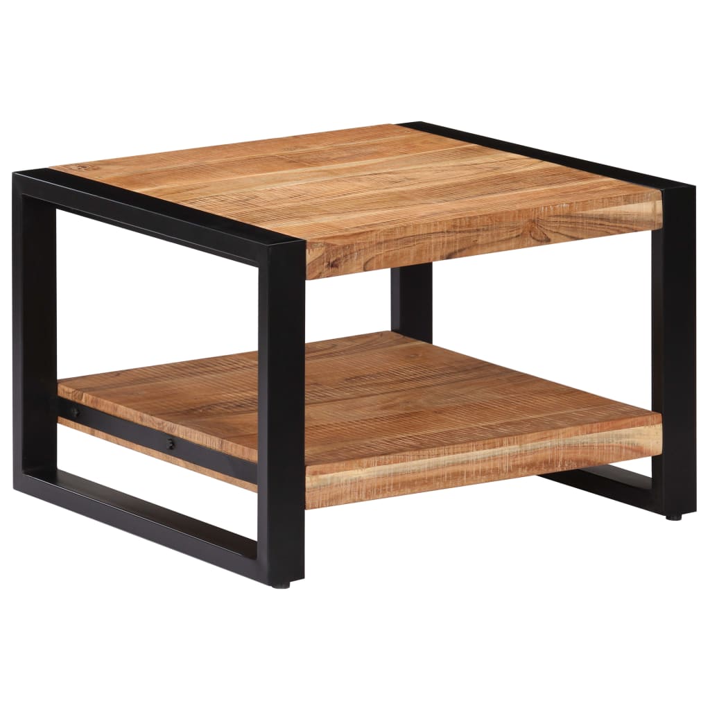 Table Basse Carrée en Bois d'Acacia Massif-La-Fabrique-Industrielle