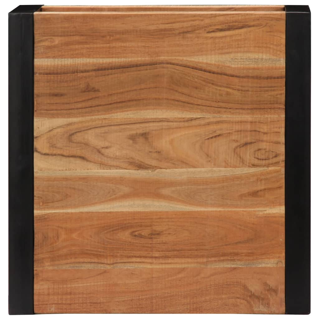Table Basse Carrée en Bois d'Acacia Massif-La-Fabrique-Industrielle