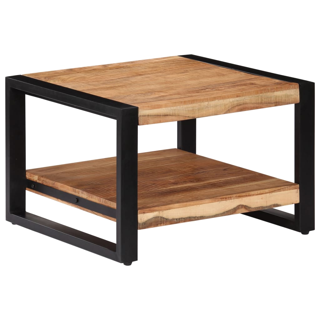 Table Basse Carrée en Bois d'Acacia Massif-La-Fabrique-Industrielle