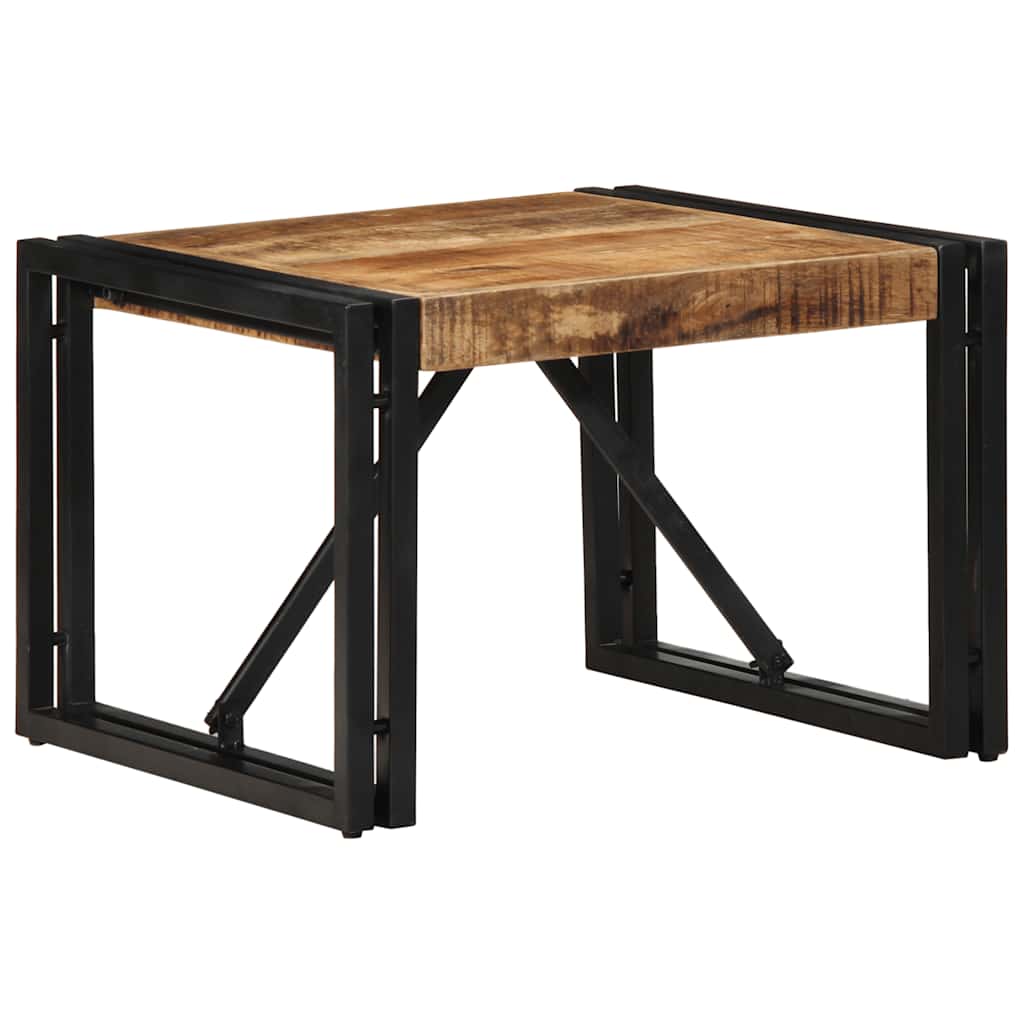 Table Basse Carrée en Bois et Métal Indus-La-Fabrique-Industrielle