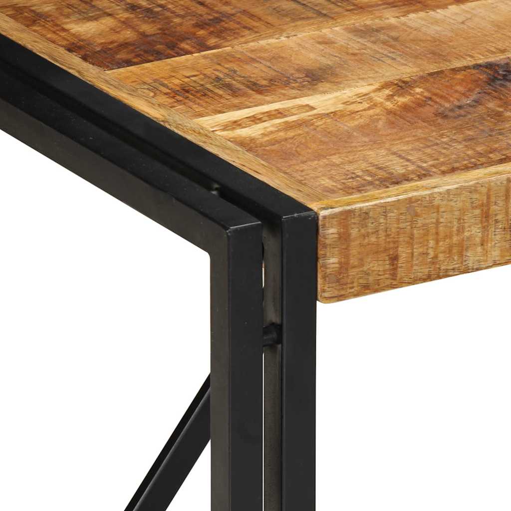 Table Basse Carrée en Bois et Métal Indus-La-Fabrique-Industrielle