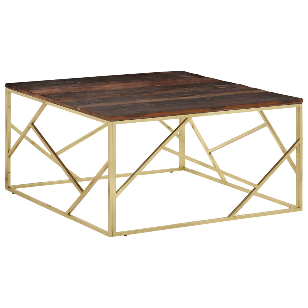 Table Basse Design en Acier et Mélèze Massif-Doré-bois-1-La-Fabrique-Industrielle
