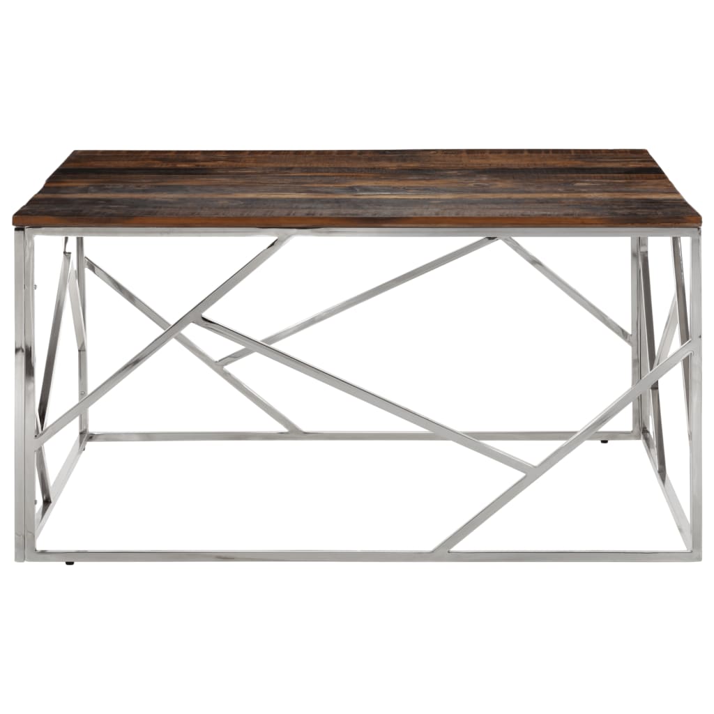 Table Basse Design en Acier et Mélèze Massif-La-Fabrique-Industrielle