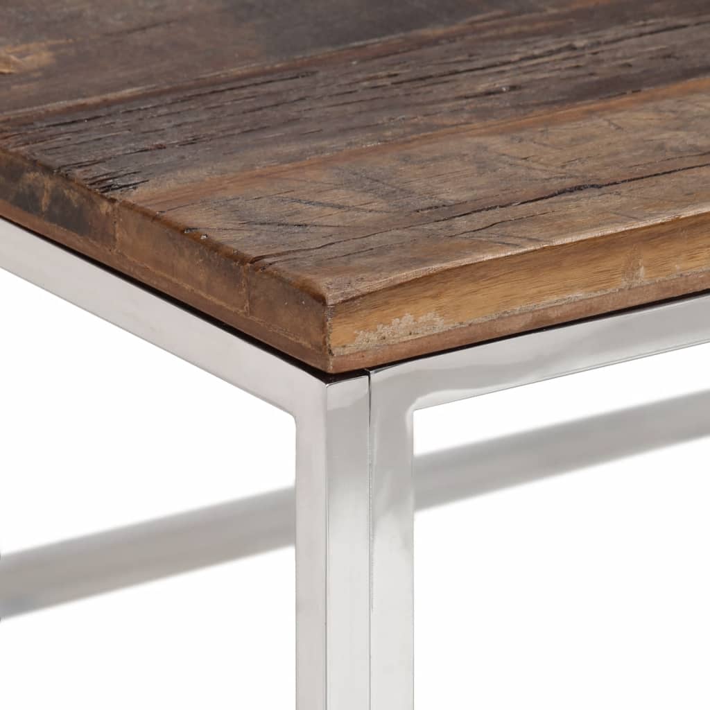 Table Basse Design en Acier et Mélèze Massif-La-Fabrique-Industrielle