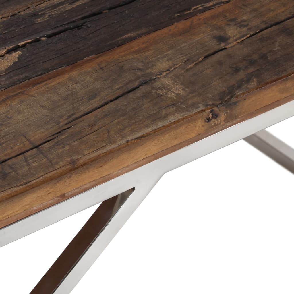 Table Basse Design en Acier et Mélèze Massif-La-Fabrique-Industrielle