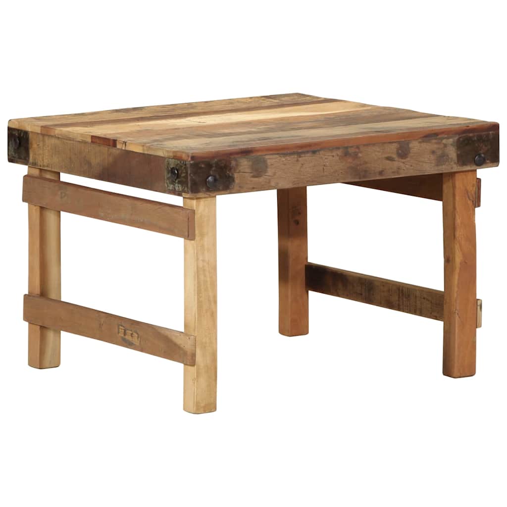 Table Basse Élégante en Acacia Massif-55 x 60 x 40 cm-La-Fabrique-Industrielle