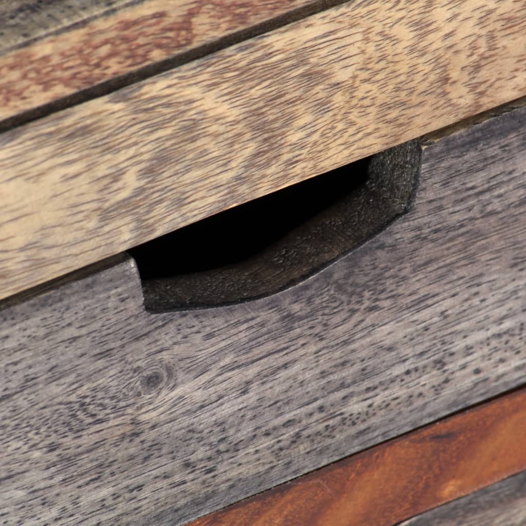Table Basse Élégante en Bois Grisé-La-Fabrique-Industrielle