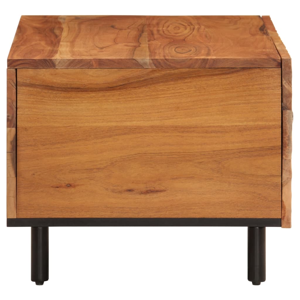 Table Basse Élégante en Bois Massif et Métal-La-Fabrique-Industrielle