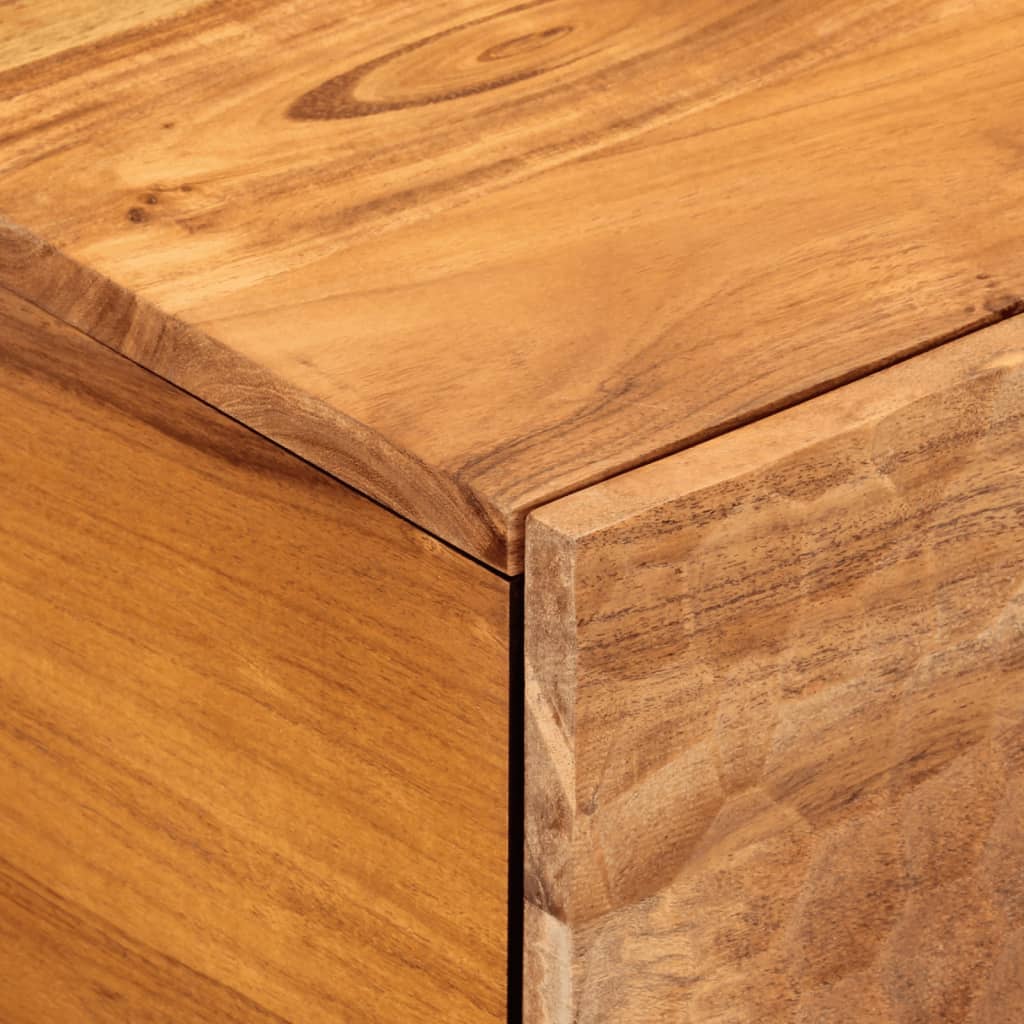 Table Basse Élégante en Bois Massif et Métal-La-Fabrique-Industrielle