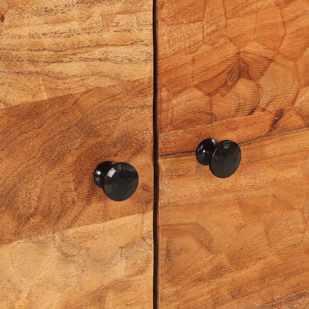 Table Basse Élégante en Bois Massif et Métal-La-Fabrique-Industrielle