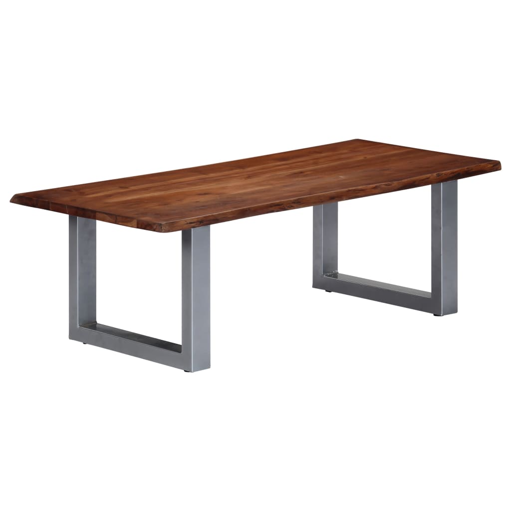 Table Basse Élégante en Bois et Gris Anthracite-Marron-115 cm-1-La-Fabrique-Industrielle