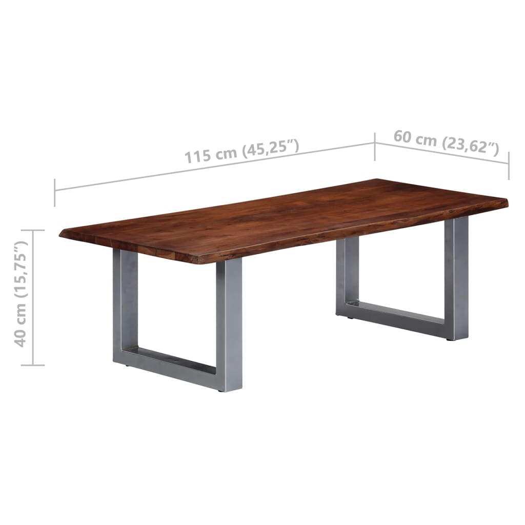 Table Basse Élégante en Bois et Gris Anthracite-La-Fabrique-Industrielle