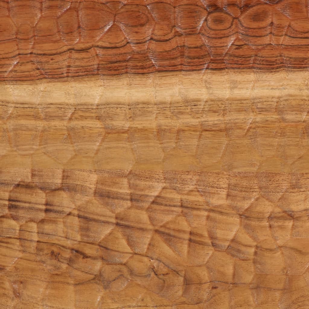 Table Basse Élégante en Métal Noir et Bois d'Acacia-La-Fabrique-Industrielle