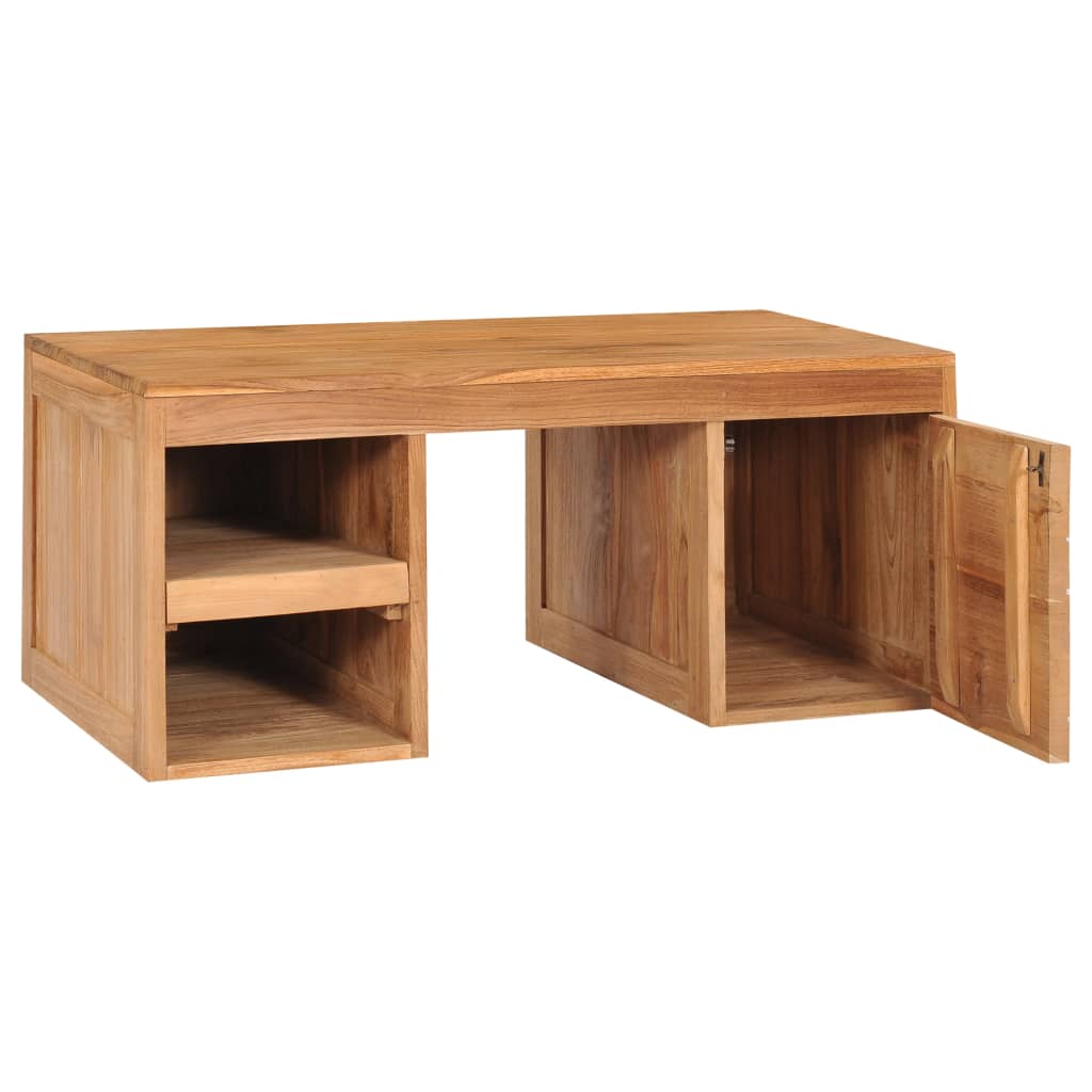 Table Basse Élégante en Teck Massif-La-Fabrique-Industrielle