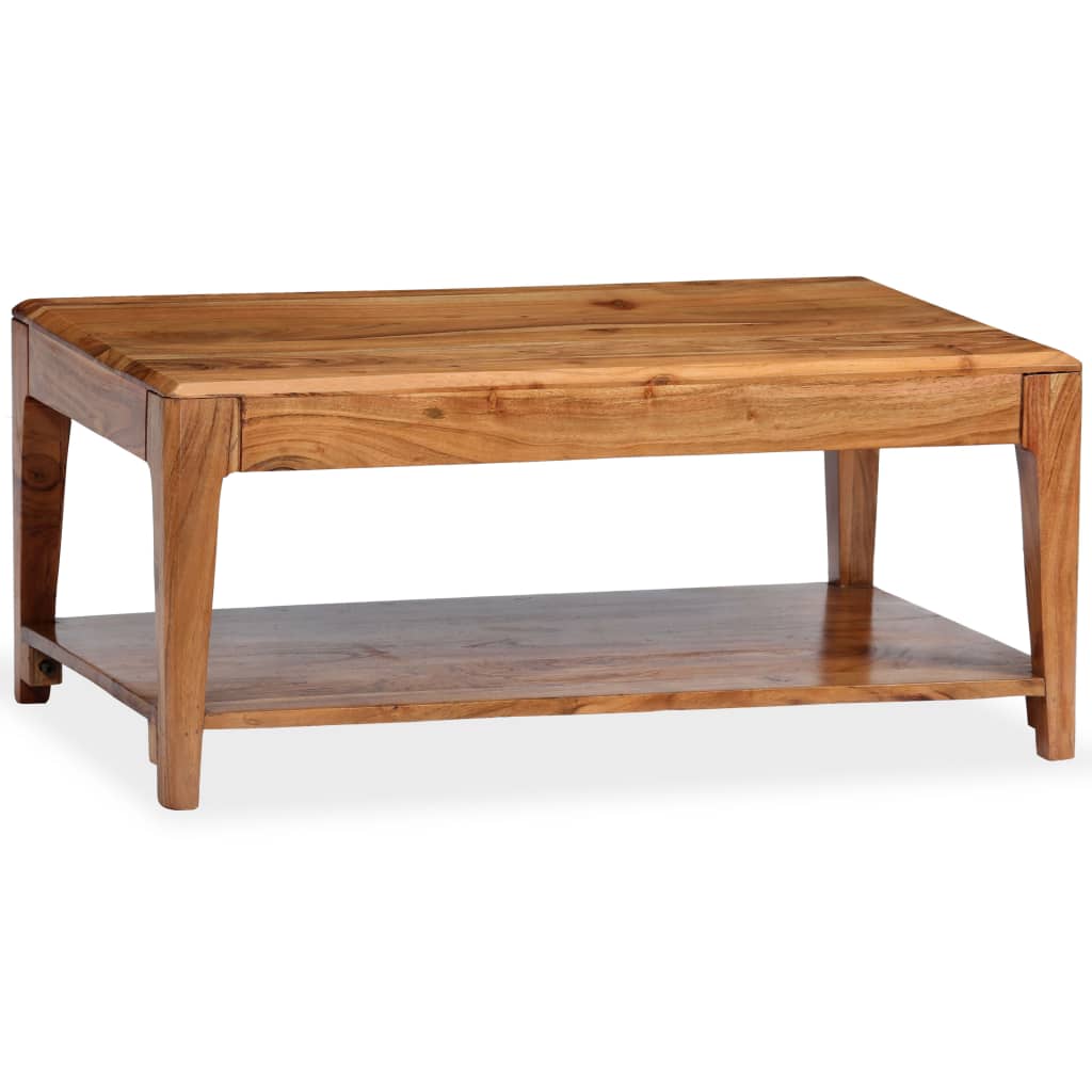 Table Basse Élégante et Unique en Bois d'Acacia Massif-La-Fabrique-Industrielle