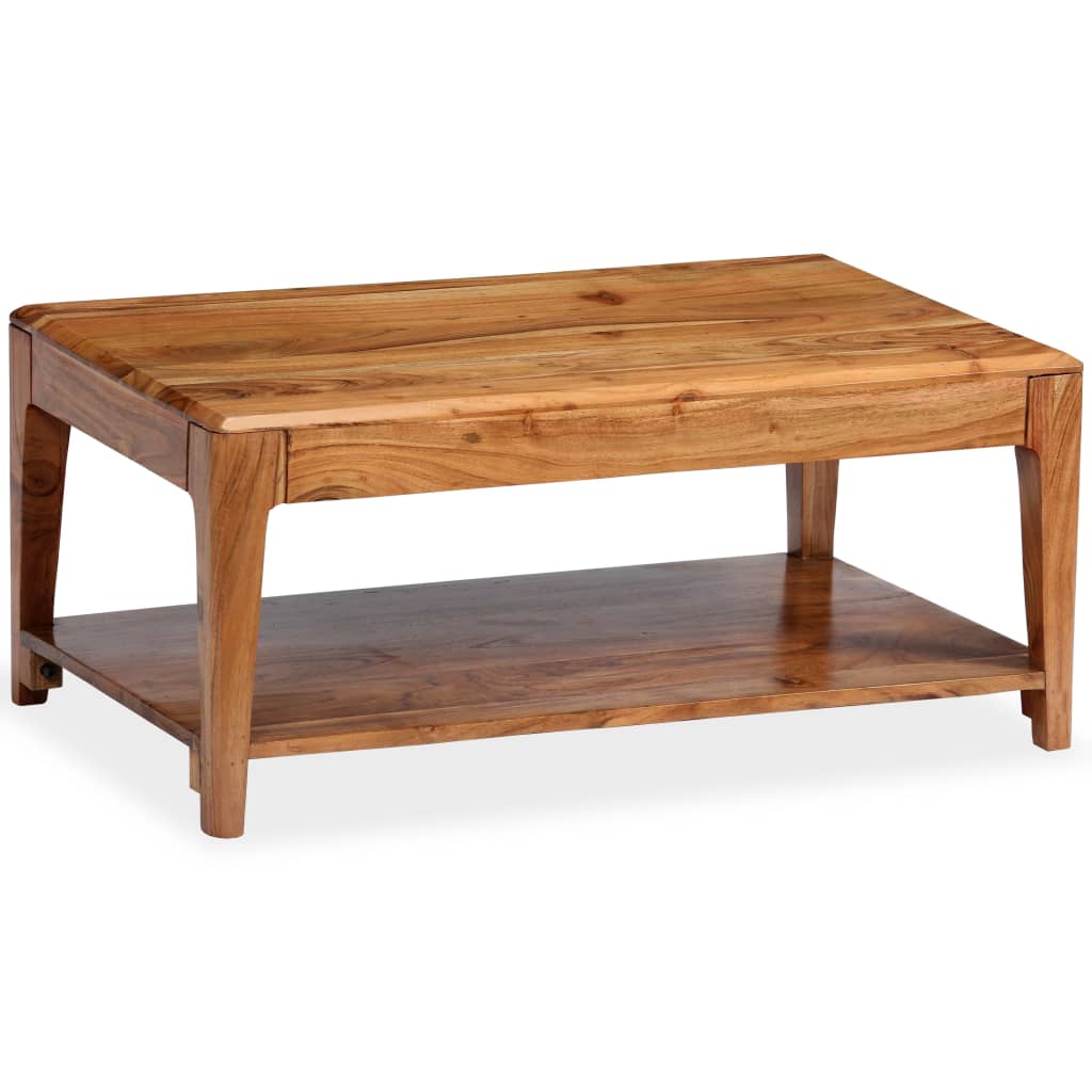 Table Basse Élégante et Unique en Bois d'Acacia Massif-La-Fabrique-Industrielle