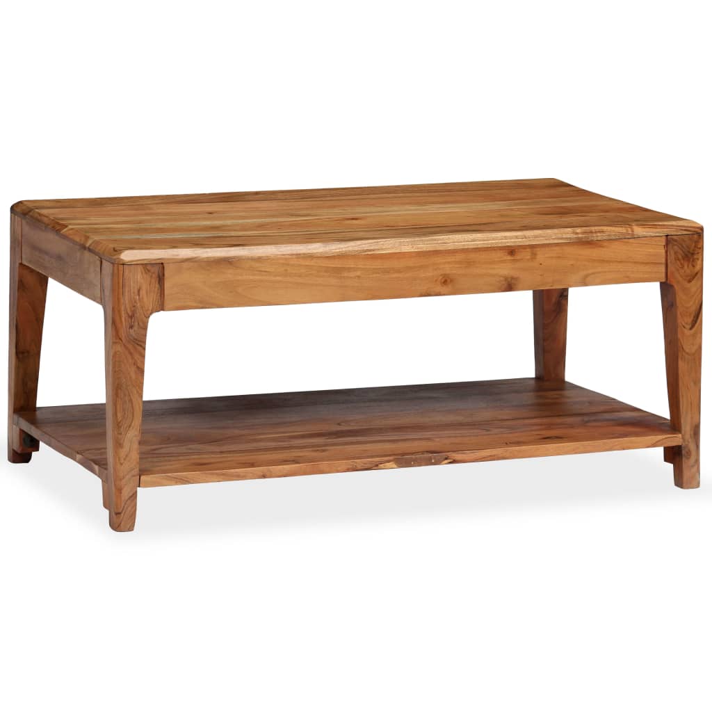 Table Basse Élégante et Unique en Bois d'Acacia Massif-La-Fabrique-Industrielle