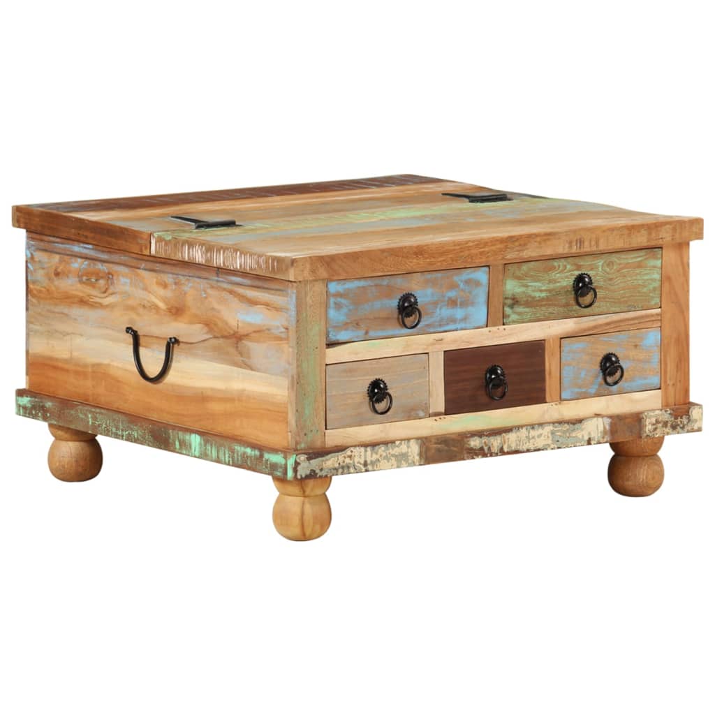 Table Basse Industrielle Coffre en Bois de Manguier-Multicolore-1-La-Fabrique-Industrielle