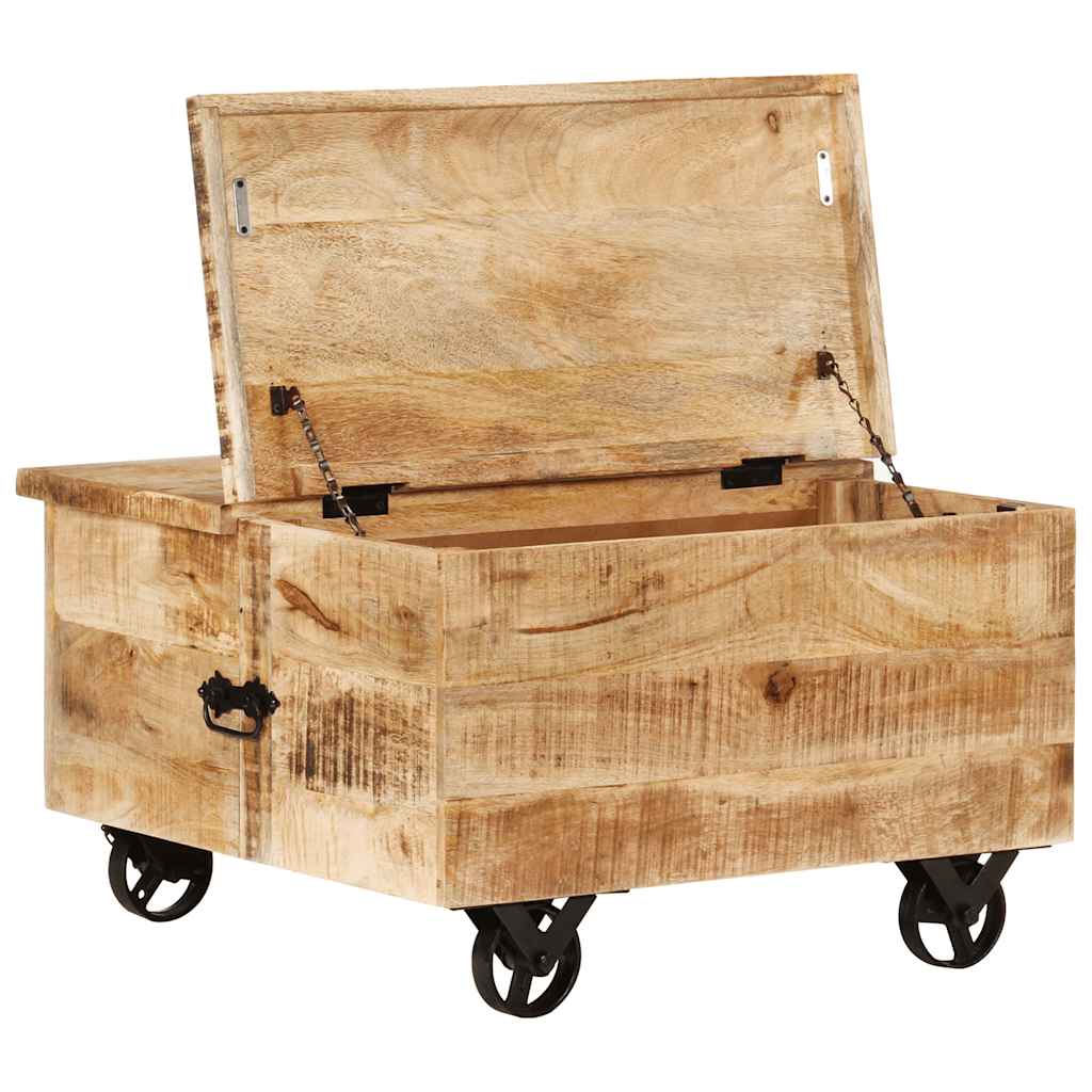 Table Basse Industrielle Coffre en Bois de Manguier-La-Fabrique-Industrielle